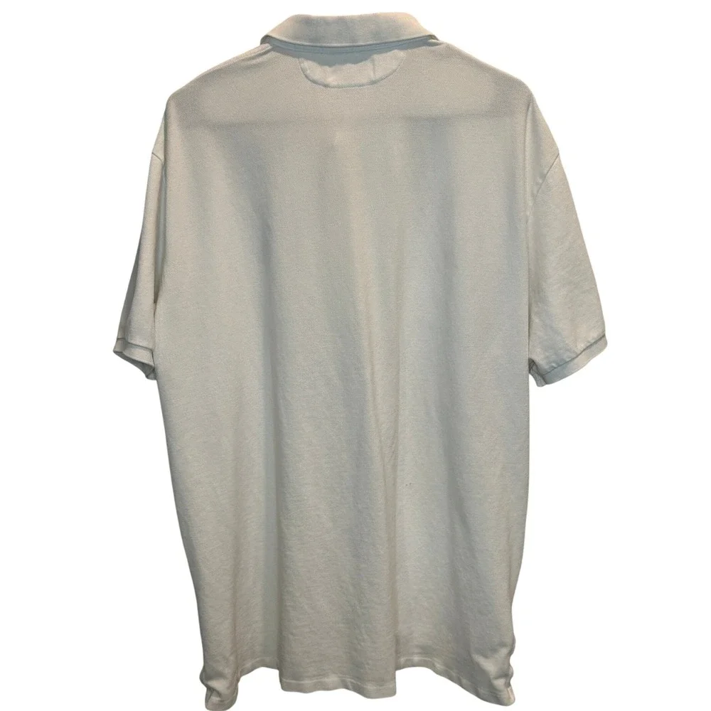 Polo by Ralph Lauren Mens XL Rugby Shirt Vented White Big Pony Logo 100%‎ Cotton